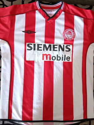 Olympiacos 2002-03 Umbro jersey used, size Small