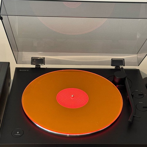 Ακρυλικό slipmat 12” neon pink 3mm σαν καινούργιο για πικάπ