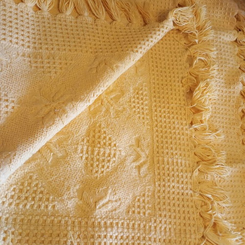 Wool Blanket like new, 160x200 cm, rich texture, beautiful color