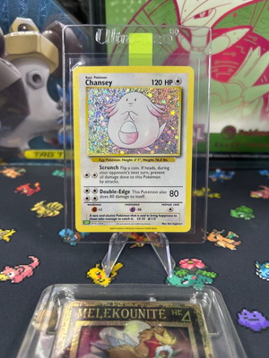 Pokemon card Chansey holographic clv mint/nm condition