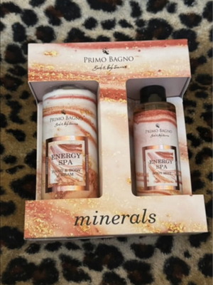 Primo Bagno Energy Spa set cream and body minerals new