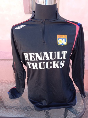 Φανέλα ποδοσφαίρου Lyon μακρυμάνικη μεταχειρισμένη εκτός έδρας 2005-06 XL Juninho