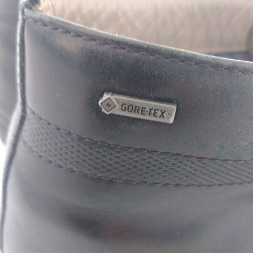 Men's black leather ankle boots like new, size 43.5 with gift slippers