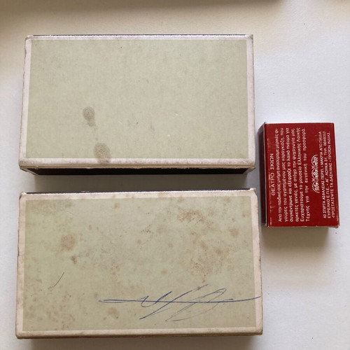 King size matchboxes used, pack of 2 from Germany without matches