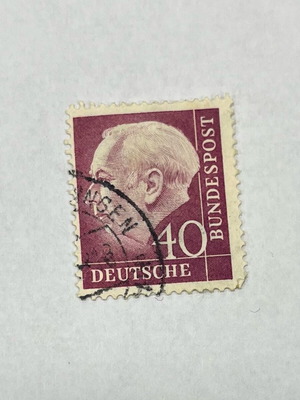 Theodor Heuss Germany Stamp 1954 like new