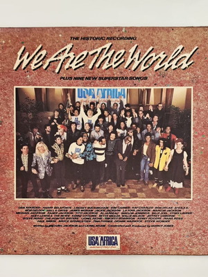 USA For Africa We Are The World vinyl LP used, Greek edition 1985