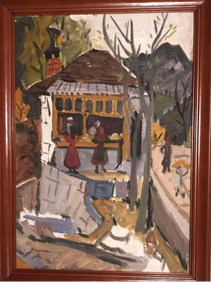 Ελαιογραφία Νενέττα Κοσμετάτου σαν καινούργια, υπογεγραμμένη