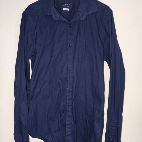 Zara shirt size S slim fit stretch fabric like new, blue