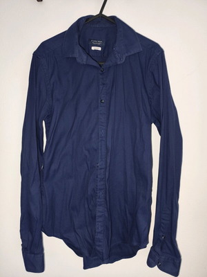 Zara shirt size S slim fit stretch fabric like new, blue