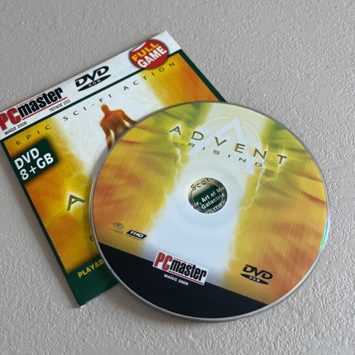 Dvd Rom Advent Rising new, full game, 8GB, PC Master