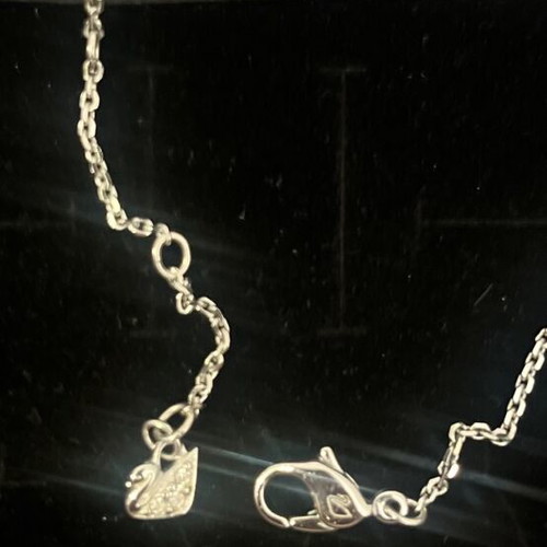 Swarovski necklace new, silver with sparkling crystals