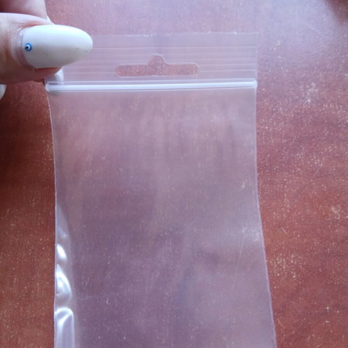 Zip packaging bags 100 pcs 12×7.5 cm unused