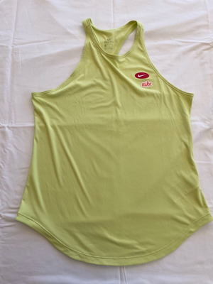 Nike DRI-FIT sleeveless top new, size L, green-yellow