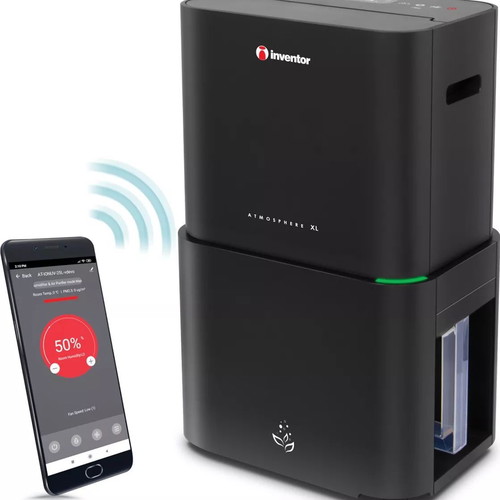 Inventor Atmosphere XL Dehumidifier 25lt Black New with Ionizer and Wi-Fi