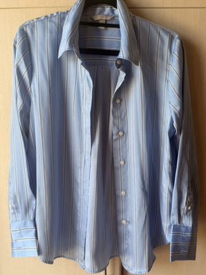 H&M women's blue striped shirt size S like new