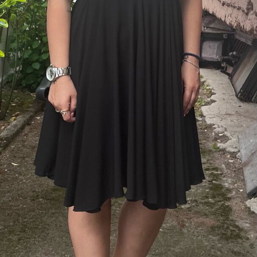 BSB black backless dress used, size 42