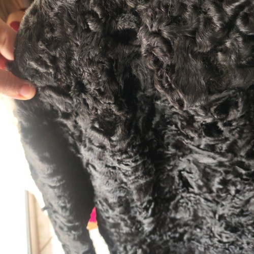 Astrakhan fur black like new