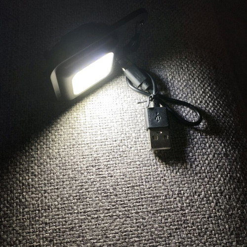 Mini LED Keychain with Three Flashlight Modes, Rechargeable, Magnet, and Opener