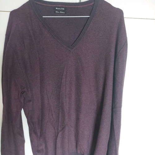 Thin V-neck sweater 2XL Massimo Dutti used