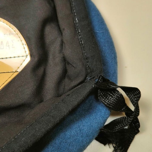 Military beret blue Navy MARK697 refurbished with adjustable cord