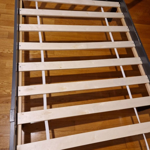 Children's bed frame used with drawers, solid pine wood, Montessori style