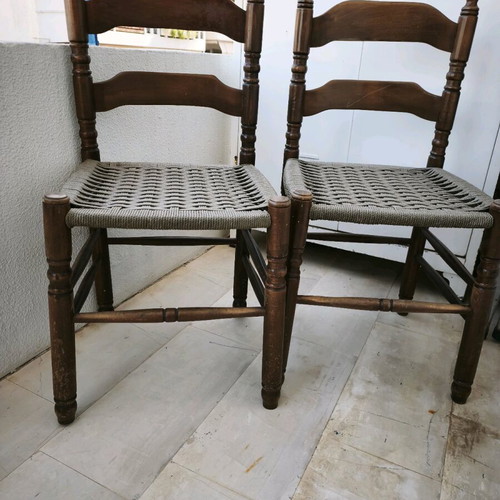 Wicker chairs used, set of two