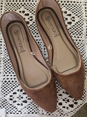 Esmara suede ballerina shoes size 40 new brown