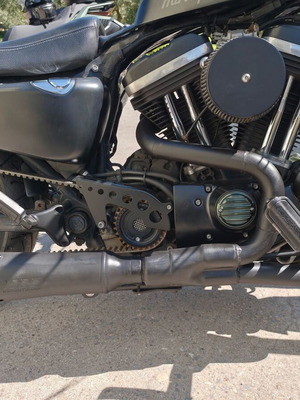 Supertrapp 2:1 Sportster exhaust used with lambda sensor ports