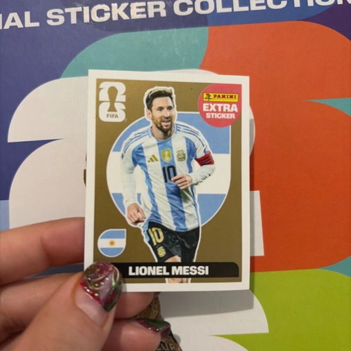 Lionel Messi Extra Gold Sticker Panini World Cup 2026