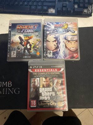 Πακέτο παιχνιδιών Sony PS3: Ratchet and Clank, Naruto, Grand Theft Auto IV