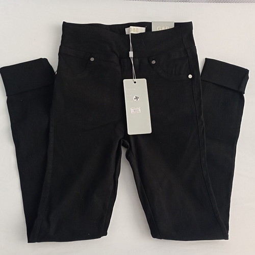 Elastic pants new, black, size S 36 8