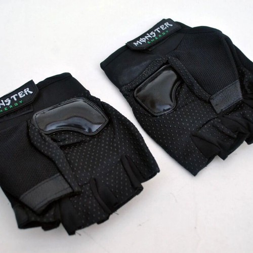 Half Racing gloves with carbon fiber knuckle protection XL