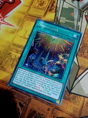 Onomatopia WSUP Secret Rare Yu-Gi-Oh! card near mint condition