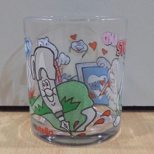 Nutella Stoneland old collectible glass used