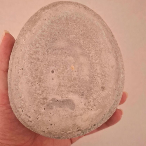 Vintage decorative candle shaped like a pebble, like new