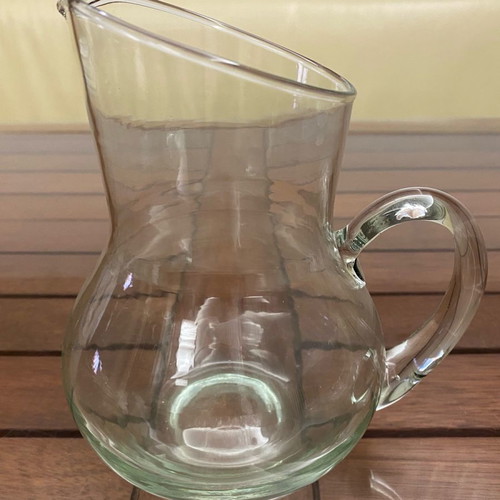 Glass wine pitcher new