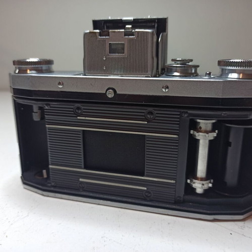 Vintage Film Camera Practica FX used without lens with TLR-style viewfinder