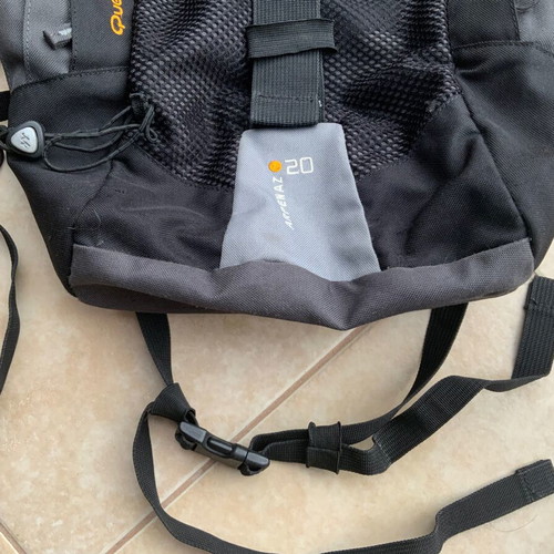 Backpack Quechua black, used, waterproof and durable