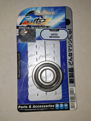 Faito 6203 Bearing new for Honda Astrea Grand, Supra, GLX, C50, MSX 125, Suzuki Address 125