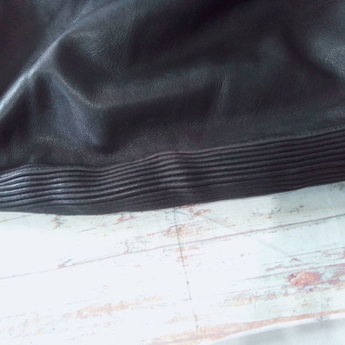 Vanucci leather motorcycle pants used No 48 with knee protectors