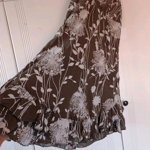 Summer dress viscose and linen floral like new, size S