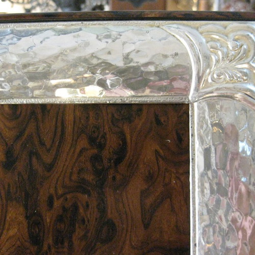 Silver tabletop photo frame used, 33.5x27.5 cm