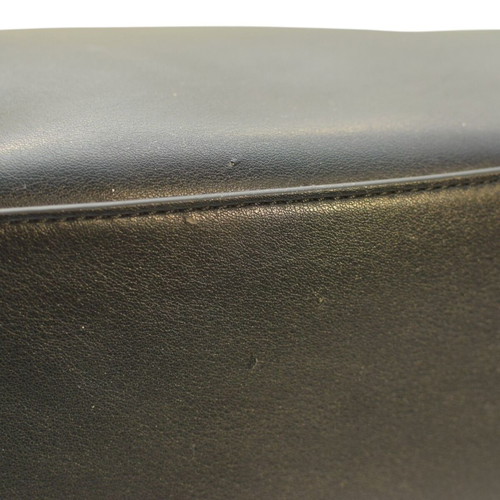 Twinset Milano Black Leather Tote Bag like new with Gold Logo