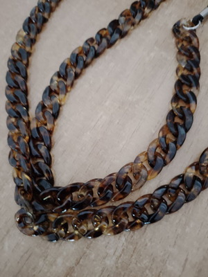 Chain for sunglasses or eyeglasses new, black and brown