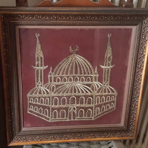 Embroidery frames used, set of 6 pieces