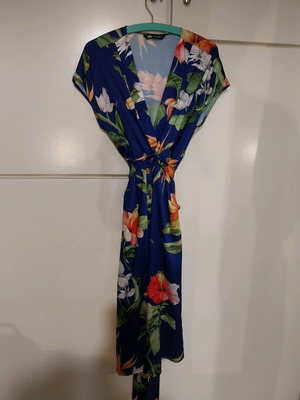 Φόρεμα Zara μπλε ρουά εμπριμέ σαν καινούργιο, μέγεθος L