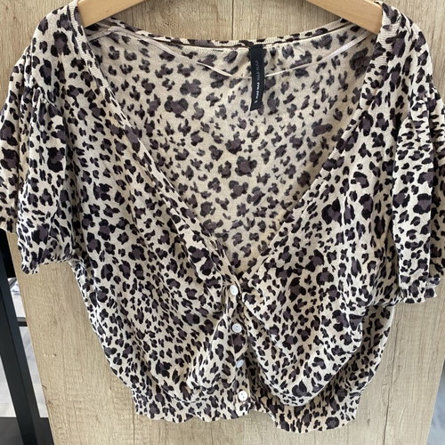 Bolero and top Nef-Nef leopard print size M used