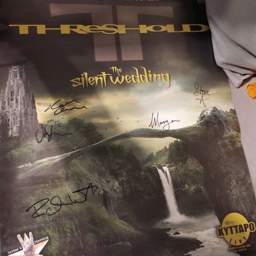 Threshold signed poster, 2017 concert
