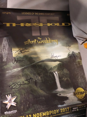 Threshold signed poster, 2017 concert
