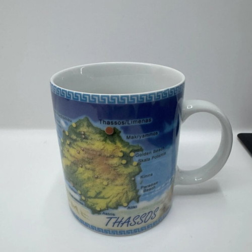 Thassos mug used, souvenir